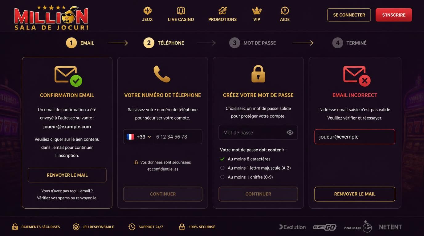 Problèmes fréquents liés à l’inscription