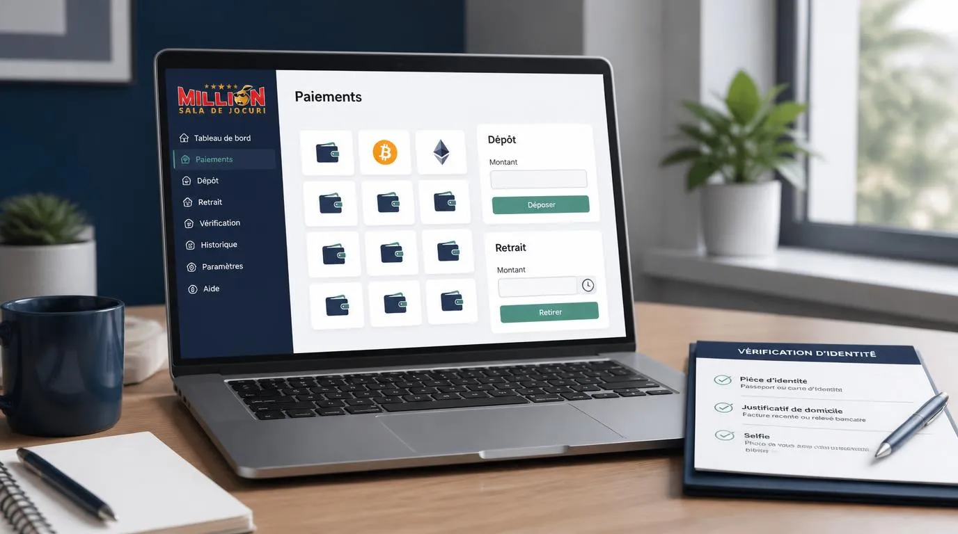 Interface de paiement avec Bitcoin, Ethereum et repères pour vérifier les frais et les délais de retrait